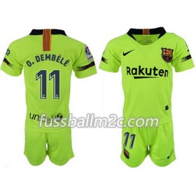 Fußballtrikots FC Barcelona D.DEMBELE 11 Kinder Auswärts Trikotsatz 2018-2019